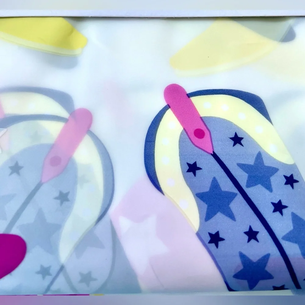 Pink & Purple Cowgirl Hats Boots Peva Shower Curtain